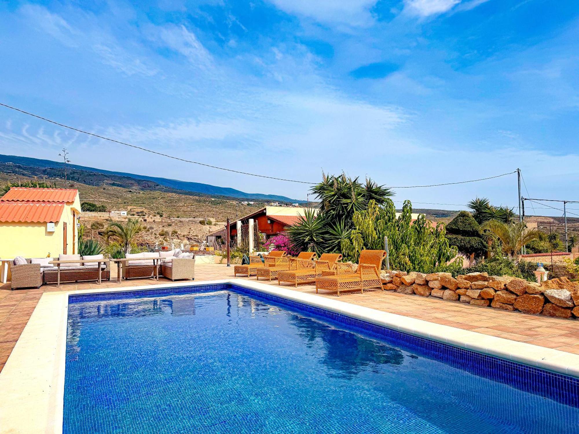 Exquisite Rural House With Garden, Pool And Sea Views Villa Arico Viejo Dış mekan fotoğraf